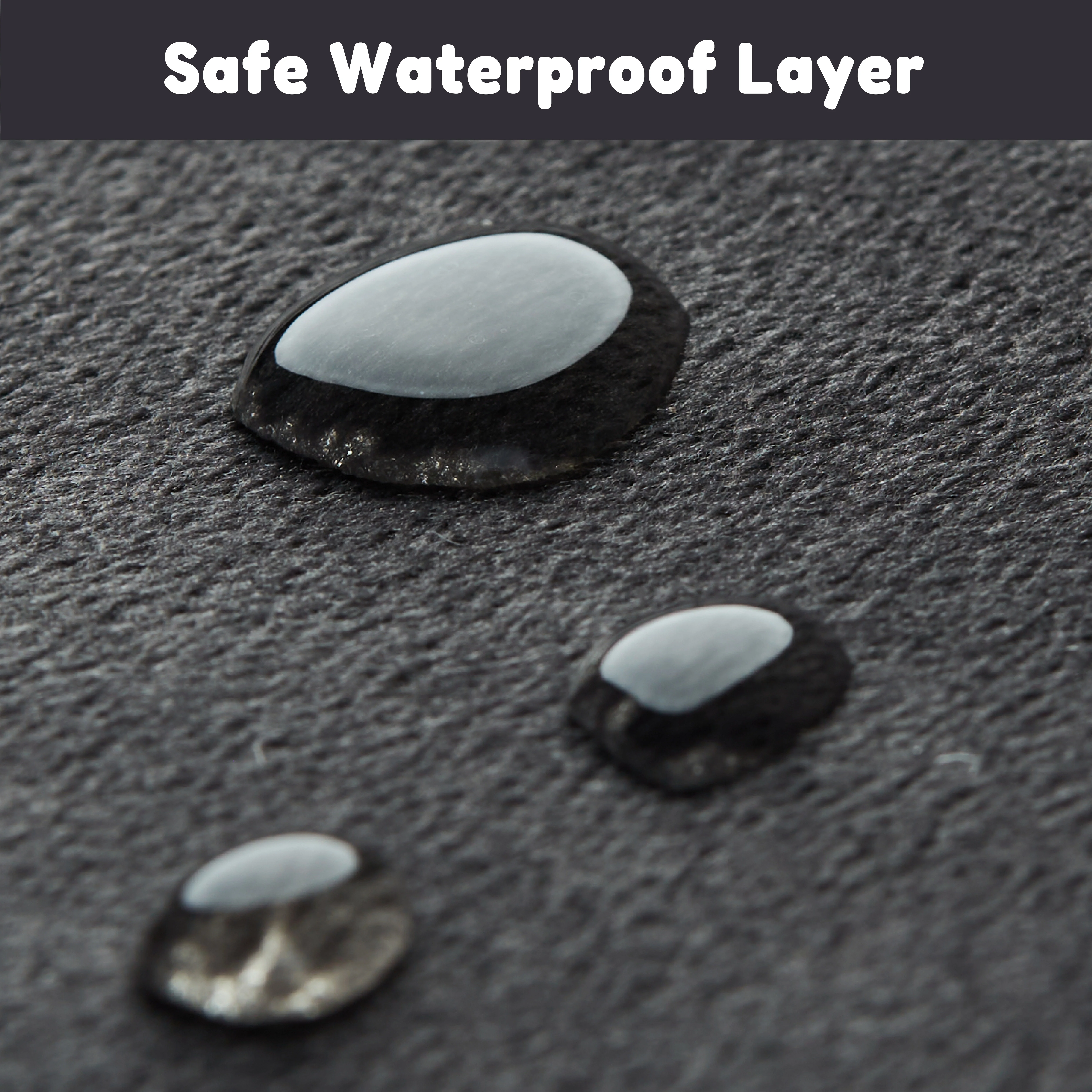 allisandro Waterproof Dog Crate Mat Dog Sleeping Kennel Pad, Non-Glue Filling and Non-Slip Silicone Bottom, Gray, 42 x 28 Inches