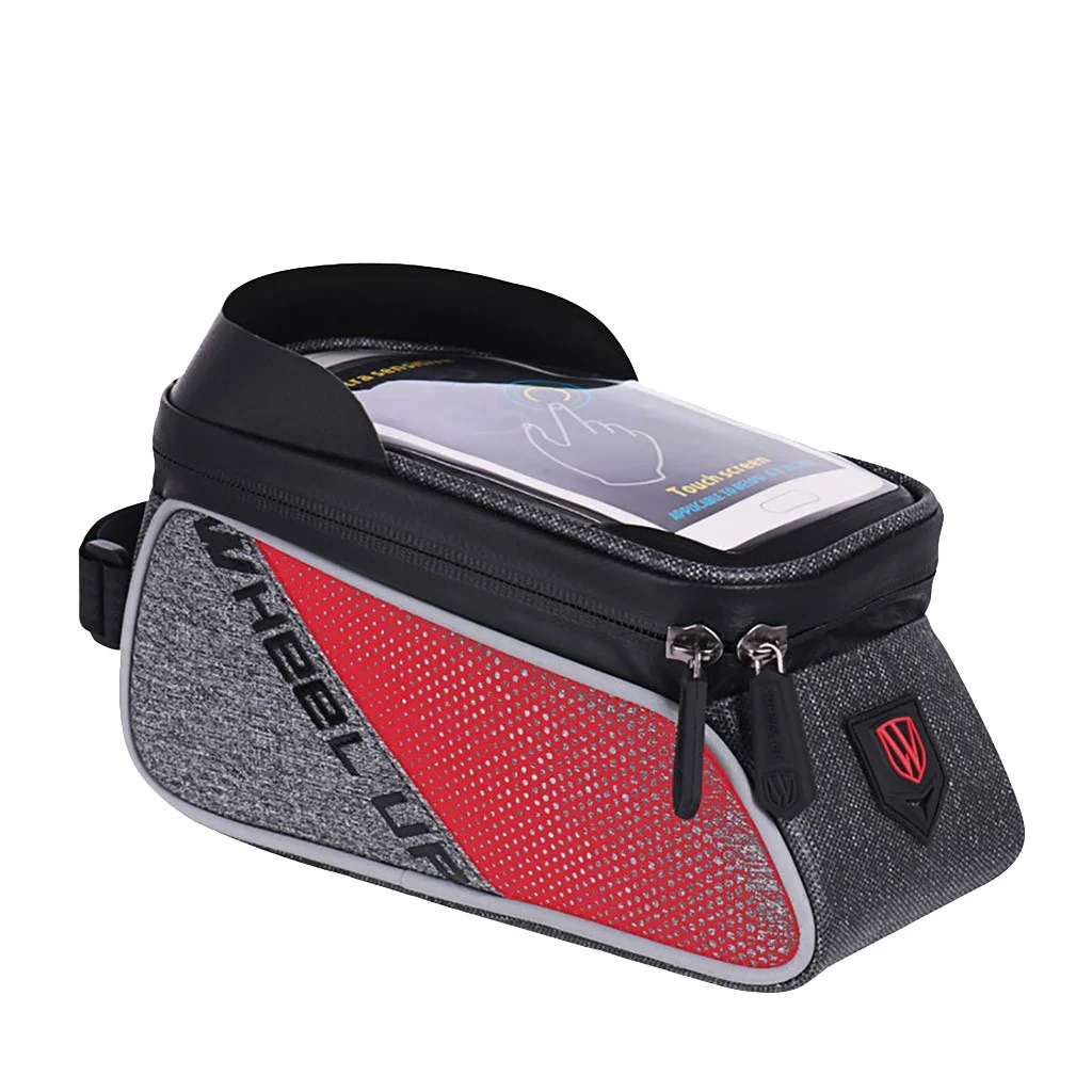 Bike Front Frame Bag Waterproof EVA TPU Bike Bag Cellphone Below 6.5Inch