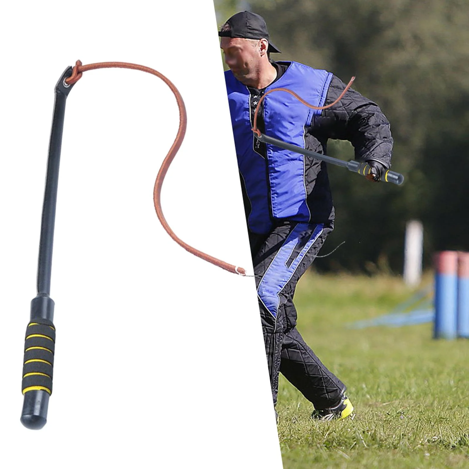 Leather Dog Training Equipment Protective Gear Pets Entertainment Stick