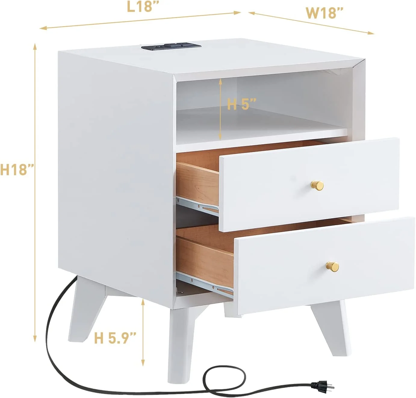 Popular 6 Drawer Dresser for Bedroom Mid-Centry Modern Dresser Wide 6 Chest of Drawers Wood Storage Organizer Dresser Nursery Dresser for Living Room  Hallway  Bedroom  Kids Bedroom  Espr