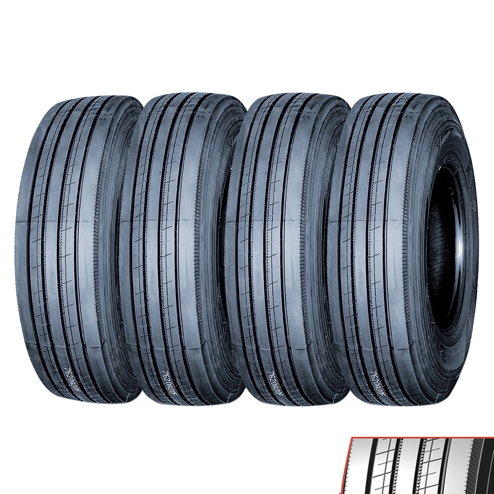 Set of 4 LANDY ST 235/85R16 Tires Trailer - ST Radial All Stee Load G 14 Ply DT978