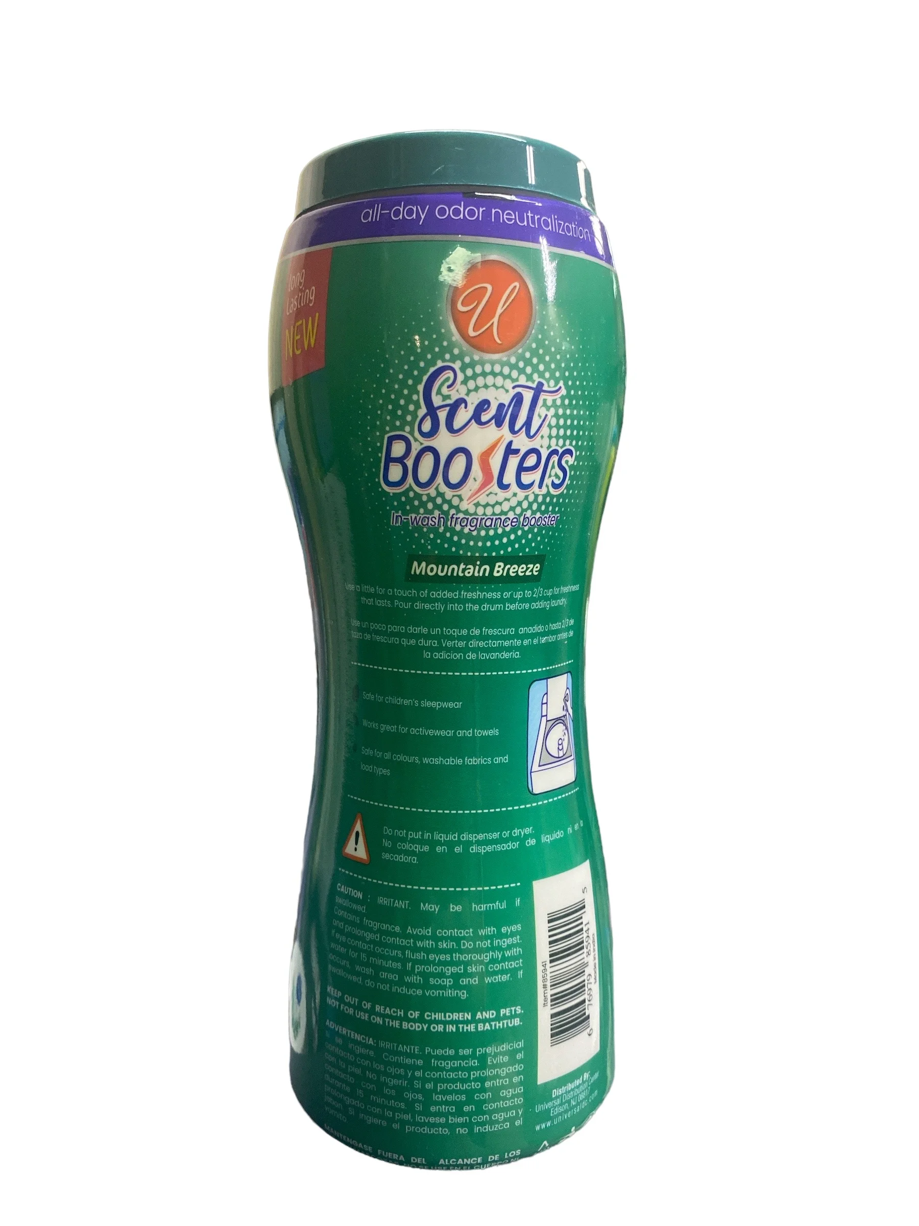 Scent Scent Booster In-Wash Fragrance Booster Mountain Breeze Long Lasting 12 oz each Works with all washing Machines All day odor Neutralization Pack of 6