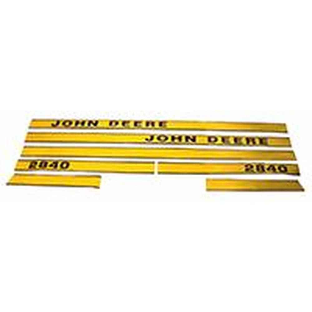RAParts R4704 Decal Set, Hood Only - Fits John Deere Model Early 2840