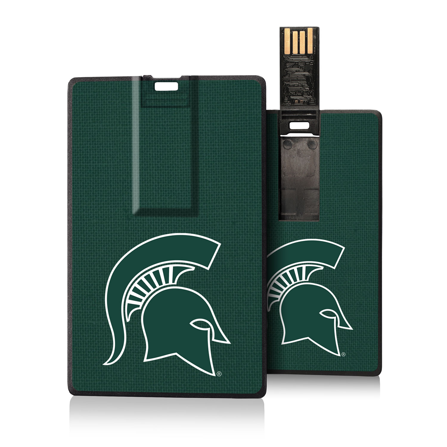 Michigan State Spartans Solid Credit Card USB Drive 16GB