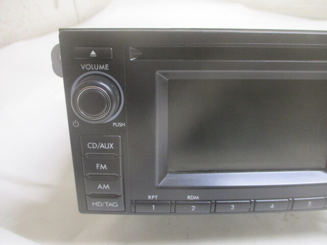 Pre-Owned 13 14 Subaru XV Crosstrek Single Disc CD MP3 WMA Player Radio CM631UD OEM LKQ - Verify Specific Vehicle Fitment In Description - (Good)