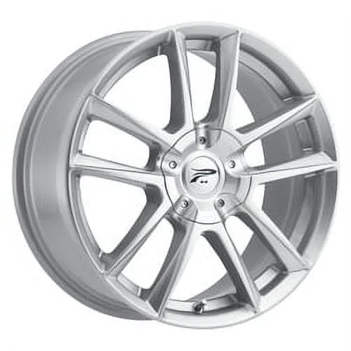 16x7 Platinum 436S Gemini Bright Silver Wheel 5x108 (40mm)