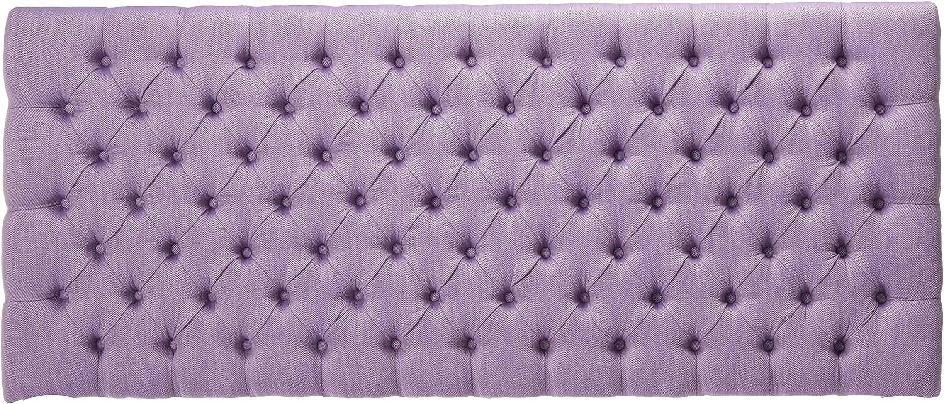 Jezebel Headboard - Fully Upholstered, Queen / Full, Light Purple