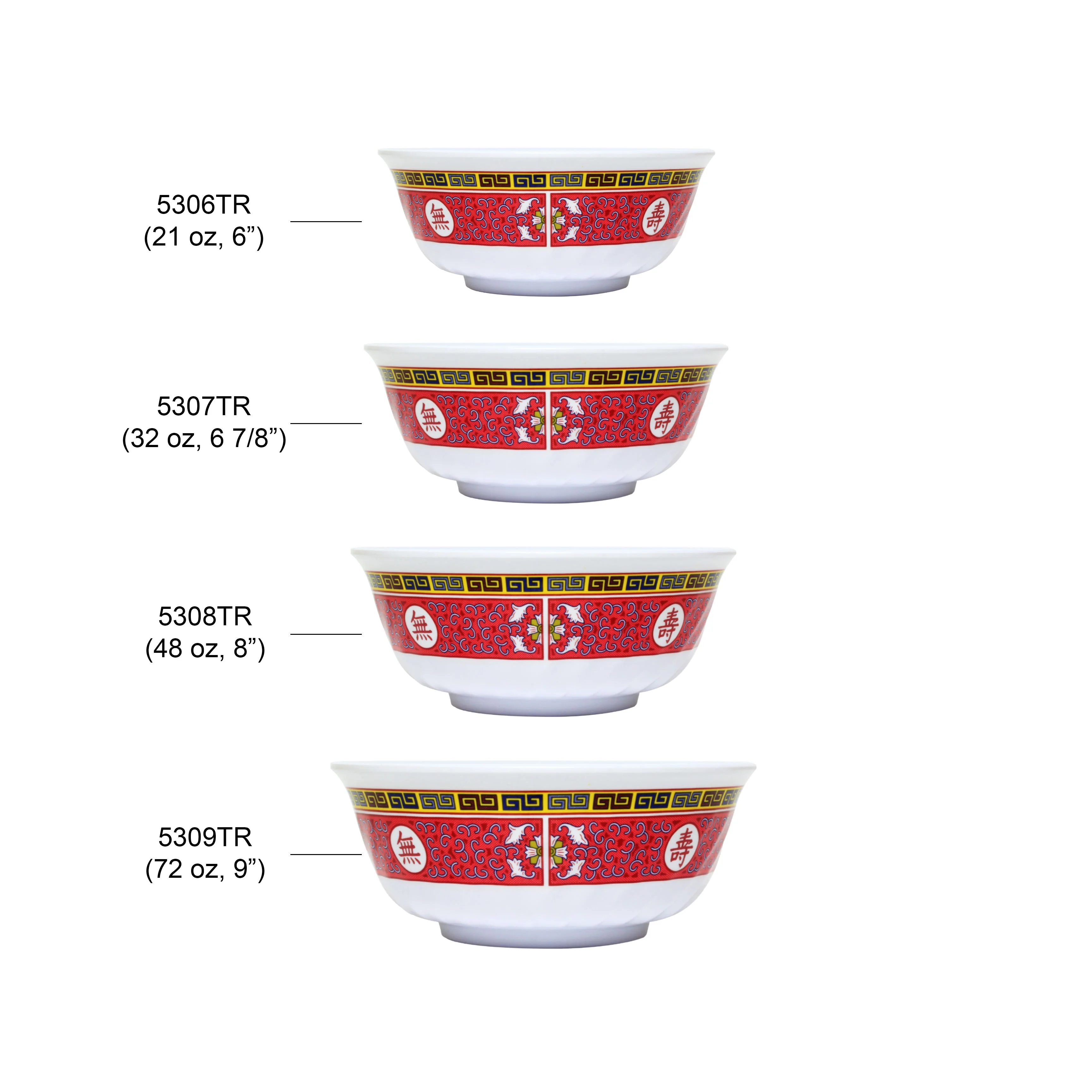 Excellante Longevity Melamine Dinnerware Collection 21 oz., 6