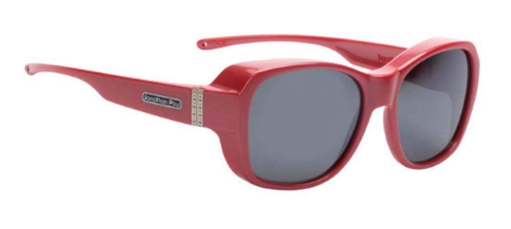 Fitovers By Jonathan Paul Timeless Sunglasses (Red Pearl, Polarvue Grey)