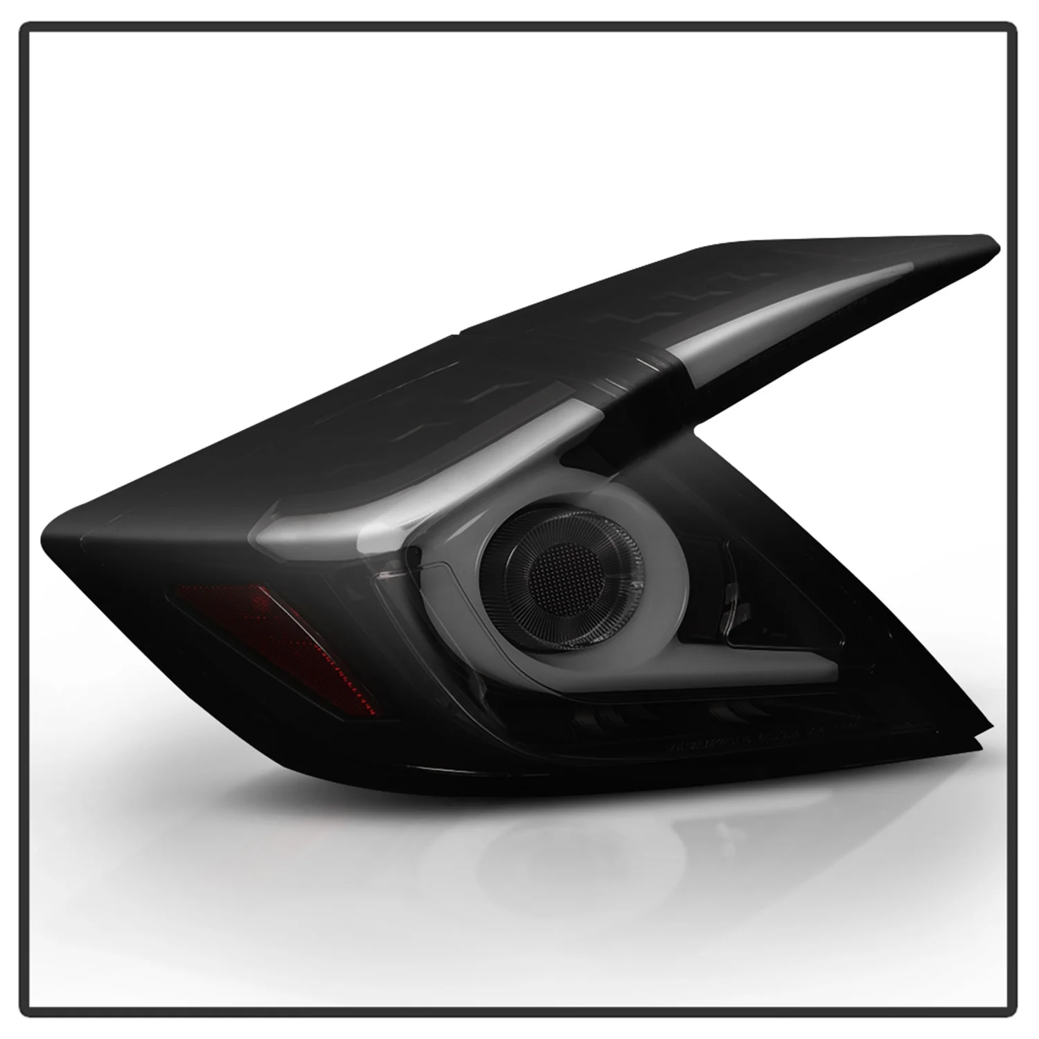 Spyder 5086440 Black & Smoke Light Bar LED Tail Lights for 2016-2018 Honda Civic 4 Door