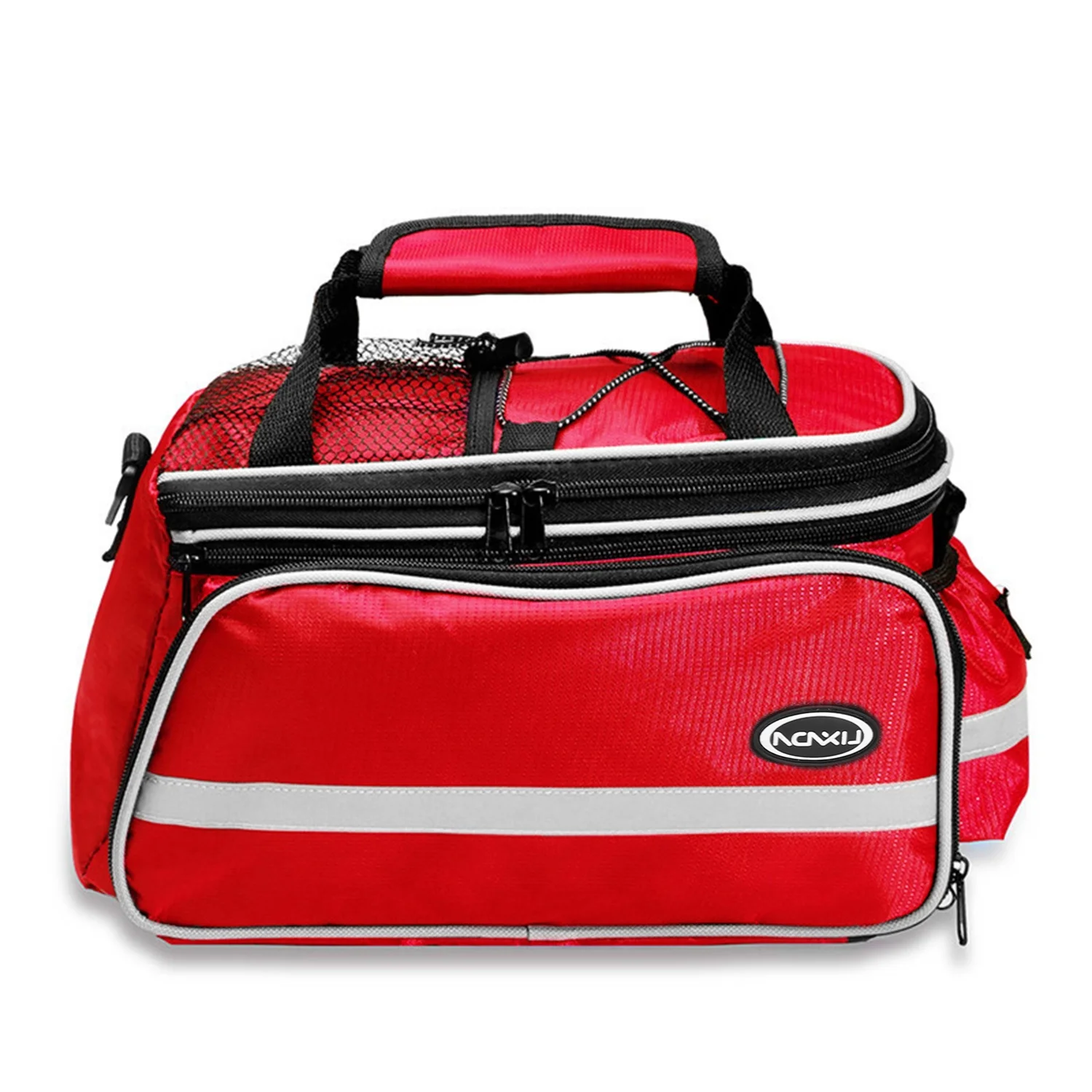 Lixada Waterproof Rear Seat Bag Cycling Bike Trunk Bag Bike Pannier Bag Shoulder Bag with Rain Cover