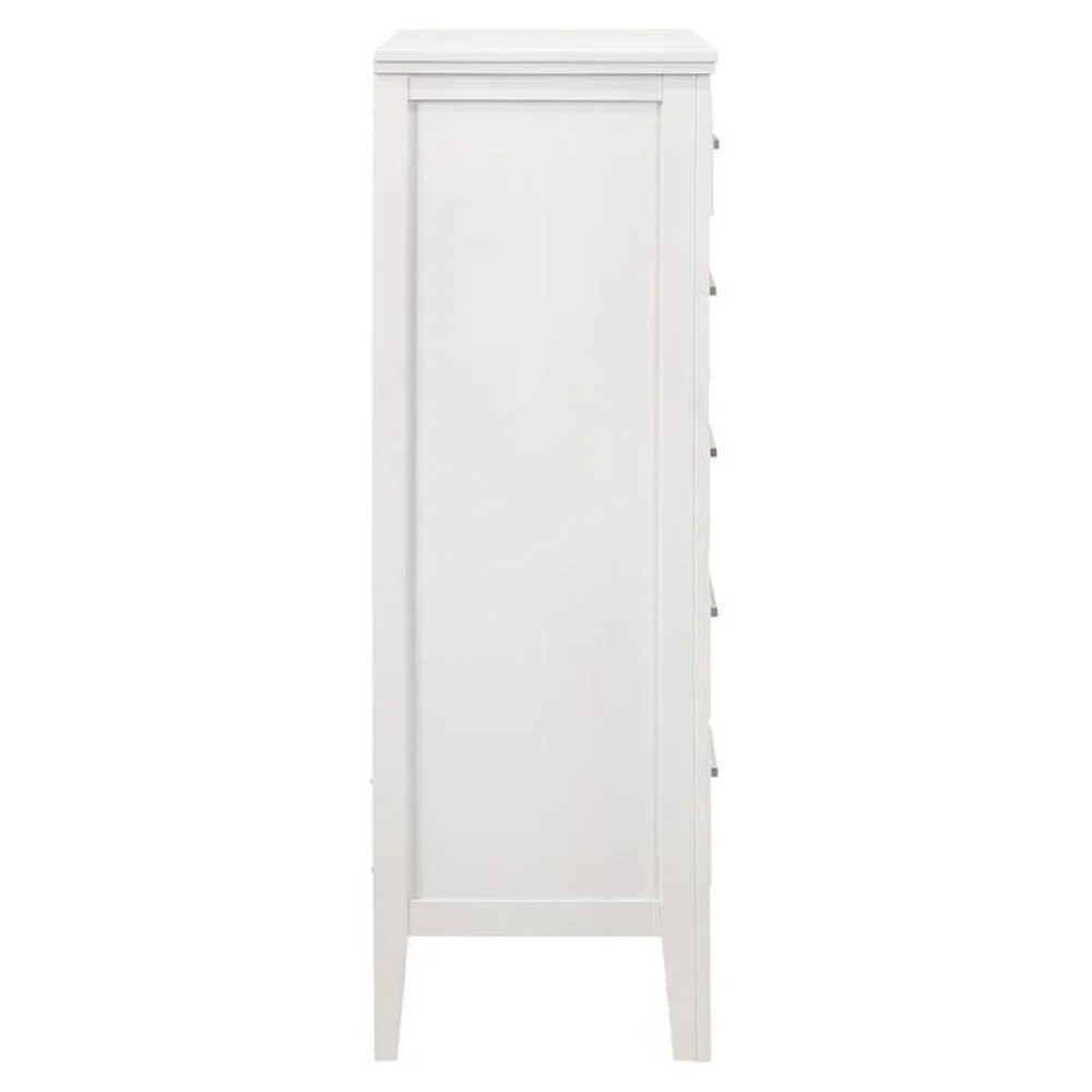 New Classic Furniture Andover Transitional Solid Wood Chest in White