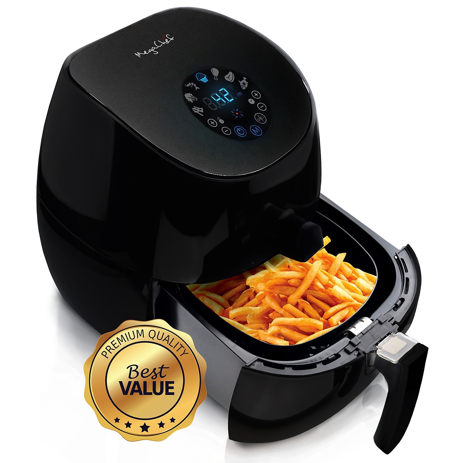 MegaChef 3.3 Liter Air Fryer Red (936101731M)