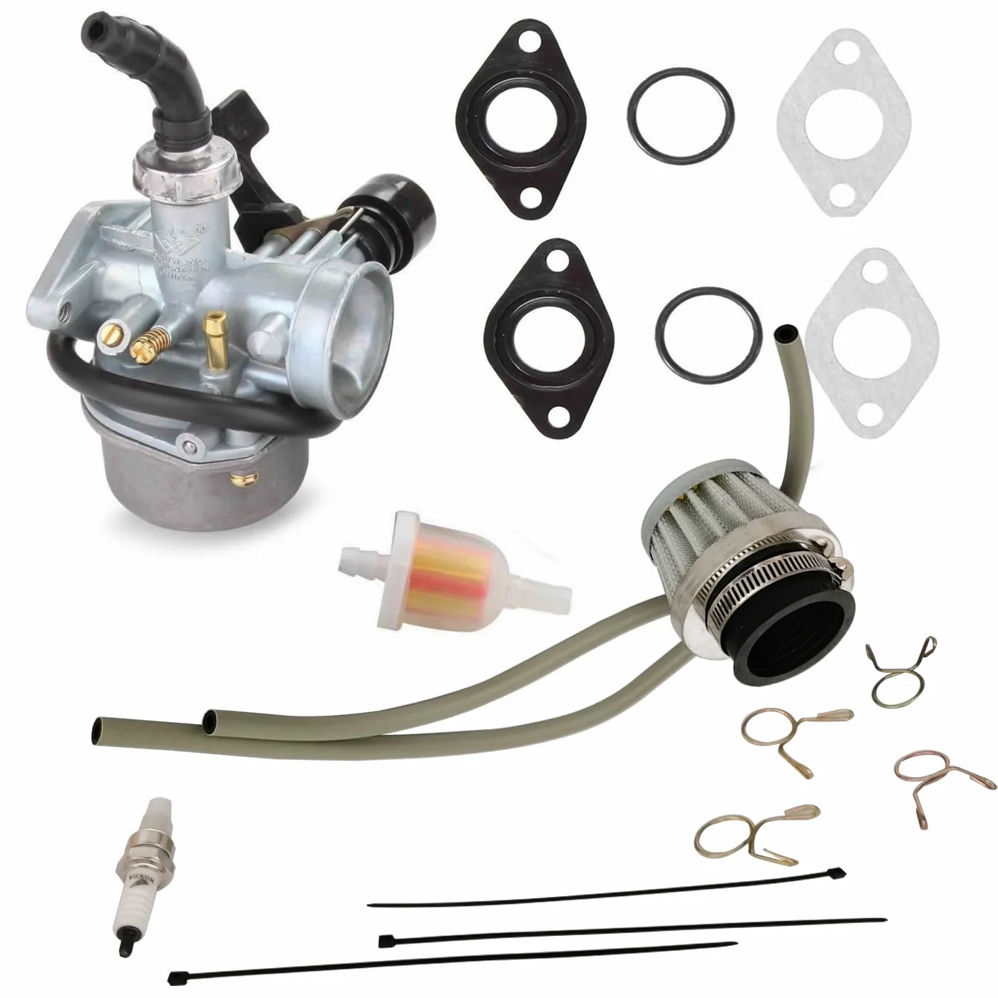 iFJF PZ19 Carburetor for 50cc 70cc 90cc 110cc 125cc ATV Dirt Pit Bike Go Kart Chinese 4 Wheeler Taotao Honda CRF Hand Choke Cable