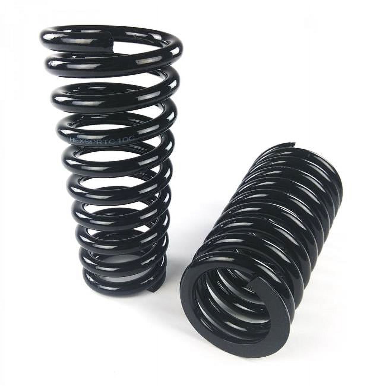 Helix Suspension Brakes & Steering  Tapered Coilover Spring Set for GM - 10 in. 500 lbs 2.5 in. ID Flat x 3.5 in. ID Flat