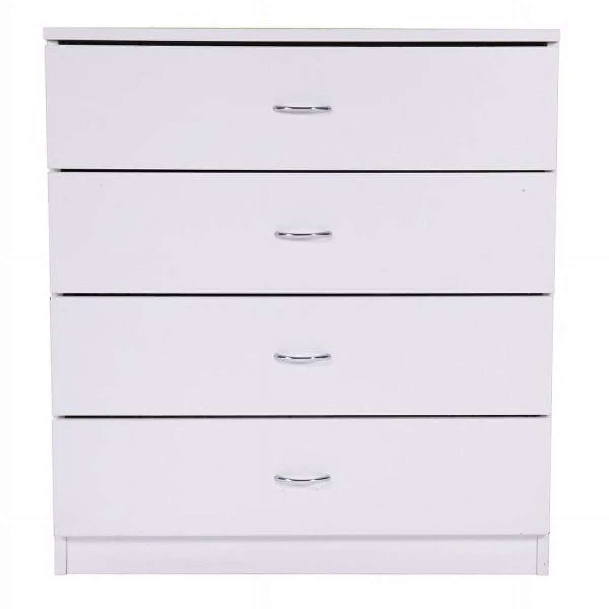 4-Drawer MDF Wood Simple Dresser, White