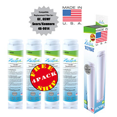 Zuma Filters™ Brand Refrigerator Water and Ice Filter compatible with GE® PTS22LHP (4 Pack) OPFG2-RF300