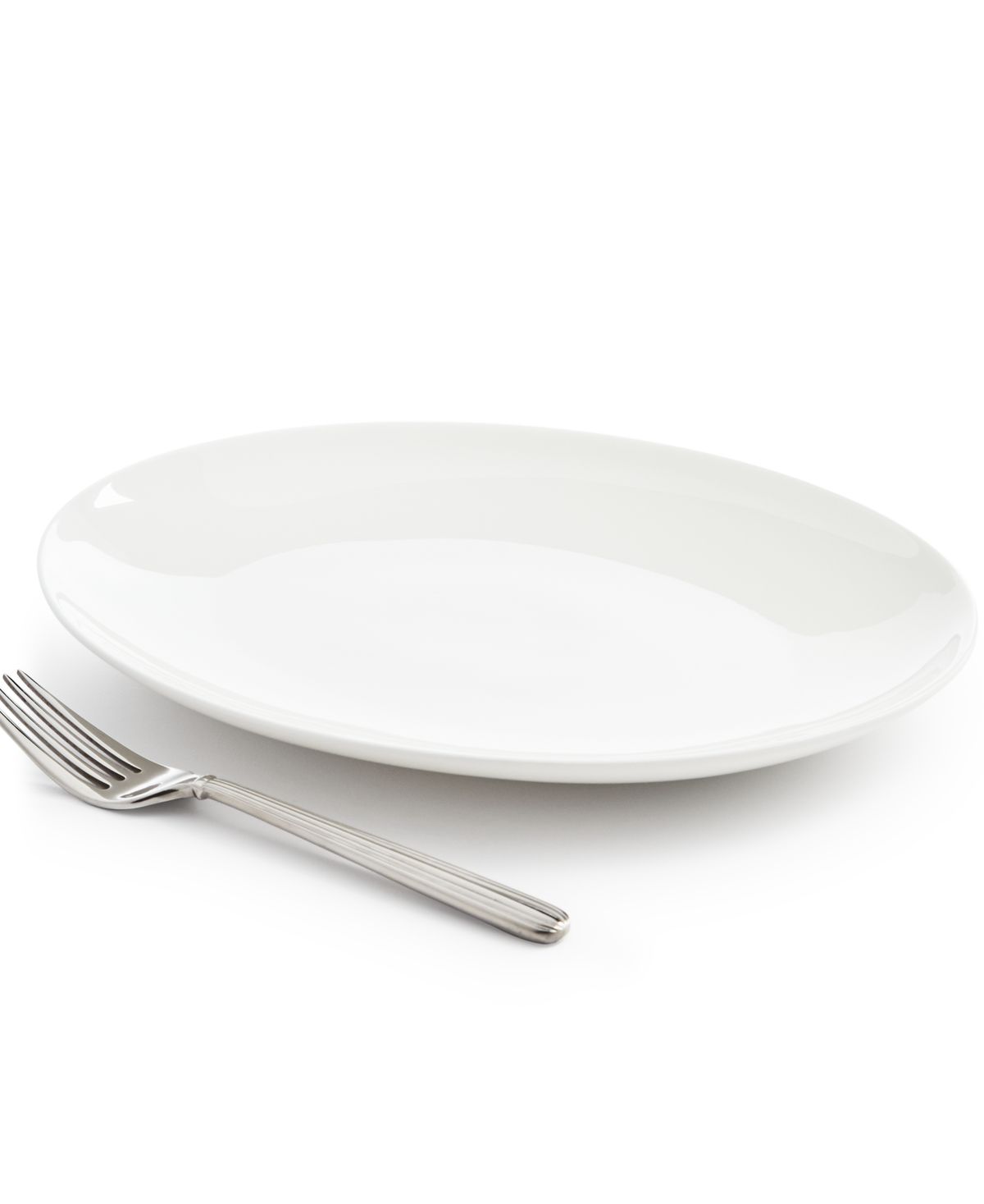 Hotel Collection Oval Bone China Salad Plate, White