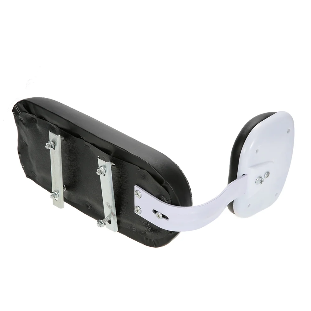 Anself Back Seat Cycling Bike MTB PU Leather Soft Cushion Rear Rack Seat Seat with Back Rest