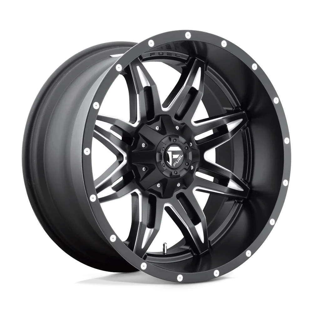 Fuel 1PC Aluminum Rim D567 LETHAL 20X10in Matte Black Milled Finish, D56720002645
