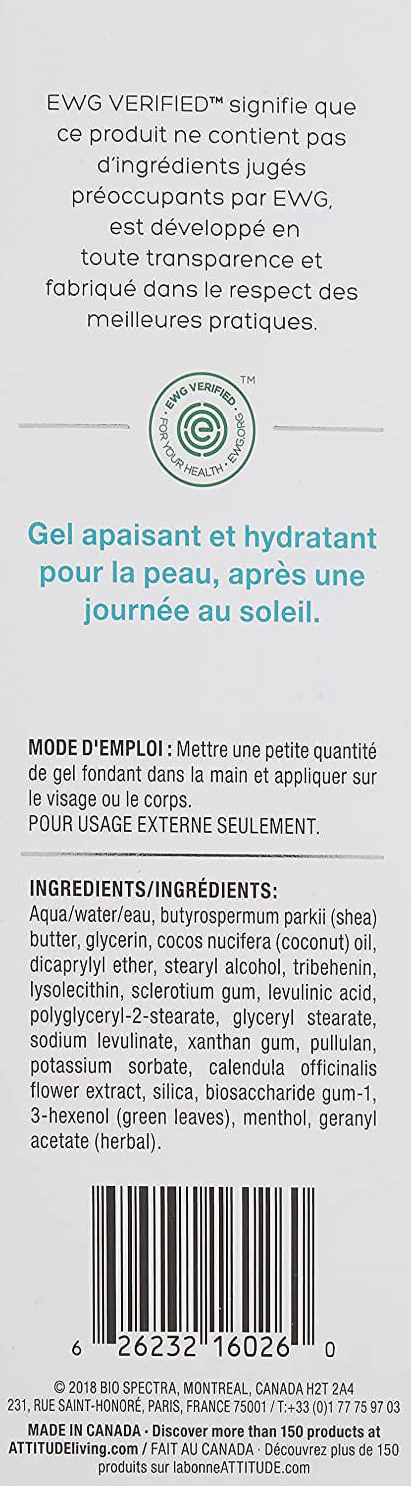 Attitude After Sun Melt-In Gel, Mint & Cucumber 5.2 fl. oz.