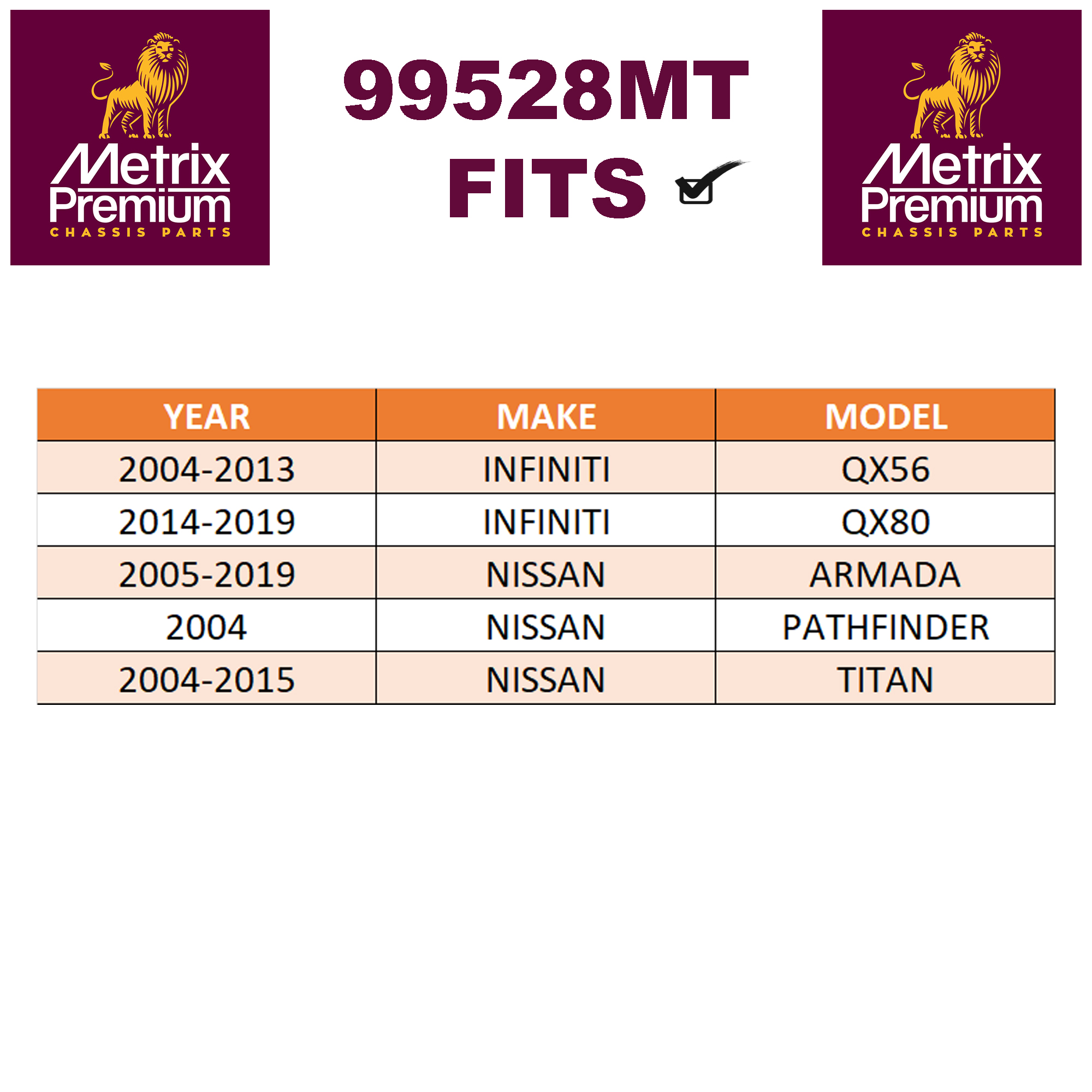 4PCS Front Suspension Kit EV800216 ES800031 ES800032 Fits 2004-2013 Infiniti QX56, 2014-2019 Infiniti QX80, 2005-2019 Nissan Armada, 2004 Nissan Pathfinder, 2004-2015 Nissan Titan