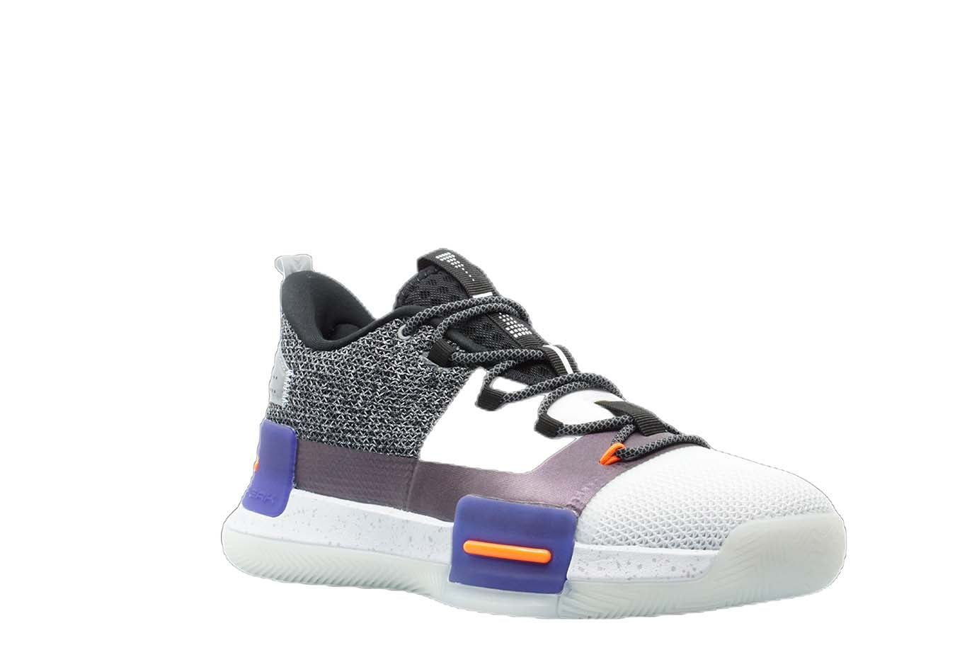 [E94451] Mens Peak Taichi Flash Lou Williams Team White Purple Basketball Shoes - 7