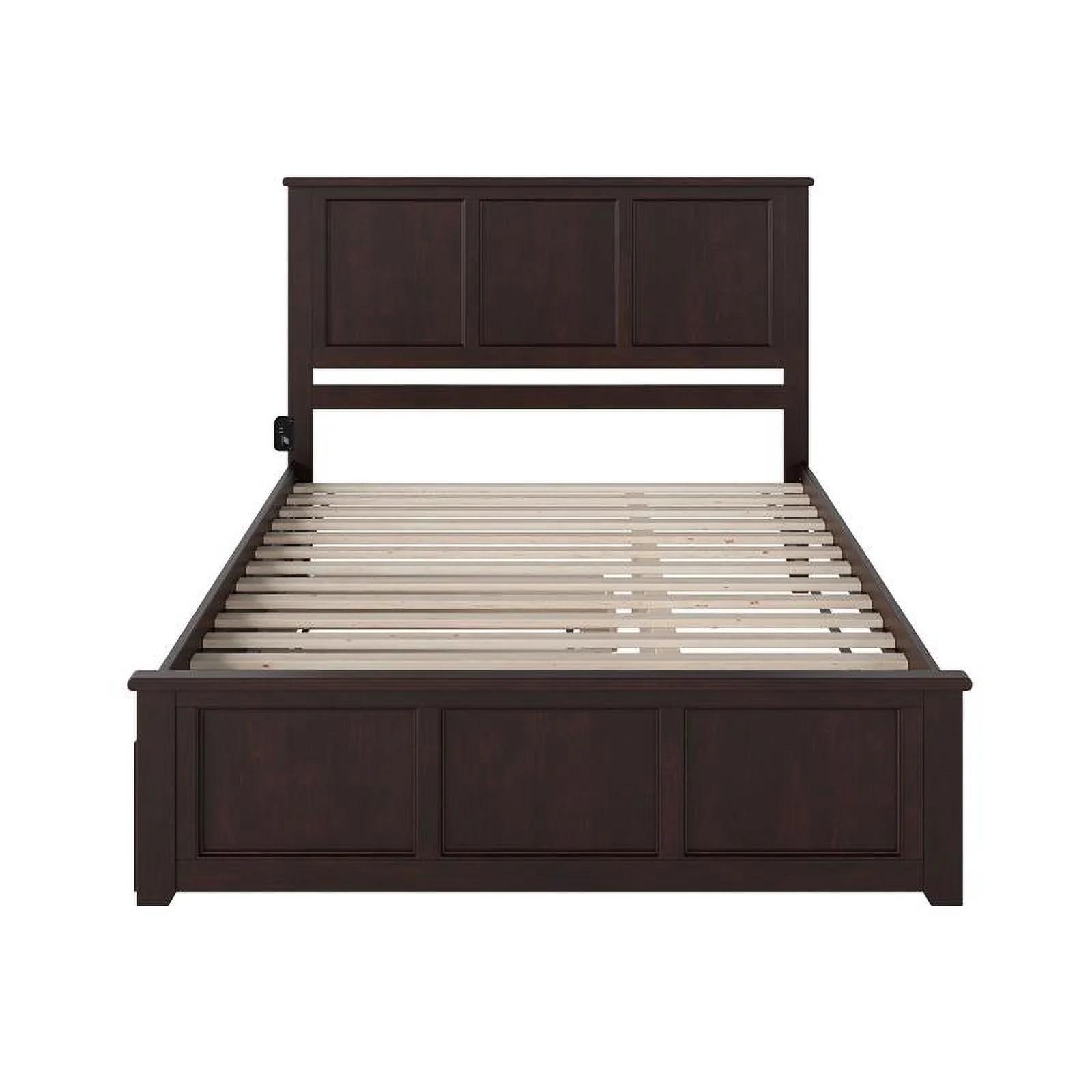 Pemberly Row Queen Bed with Matching Footboard/Trundle in Espresso