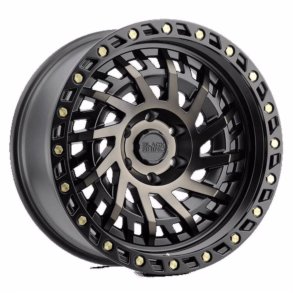 Black Rhino Shredder 20X9.5 5X150 12Et 112.1Cb Matte Black W/ Machined Dark Tint Wheel