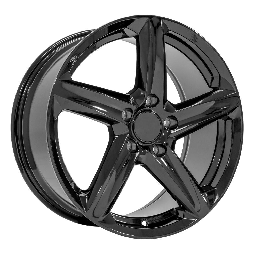 18 inch Replica Wheel Rim fits Chevrolet C7 Corvette - CV02C Black 18x8.5