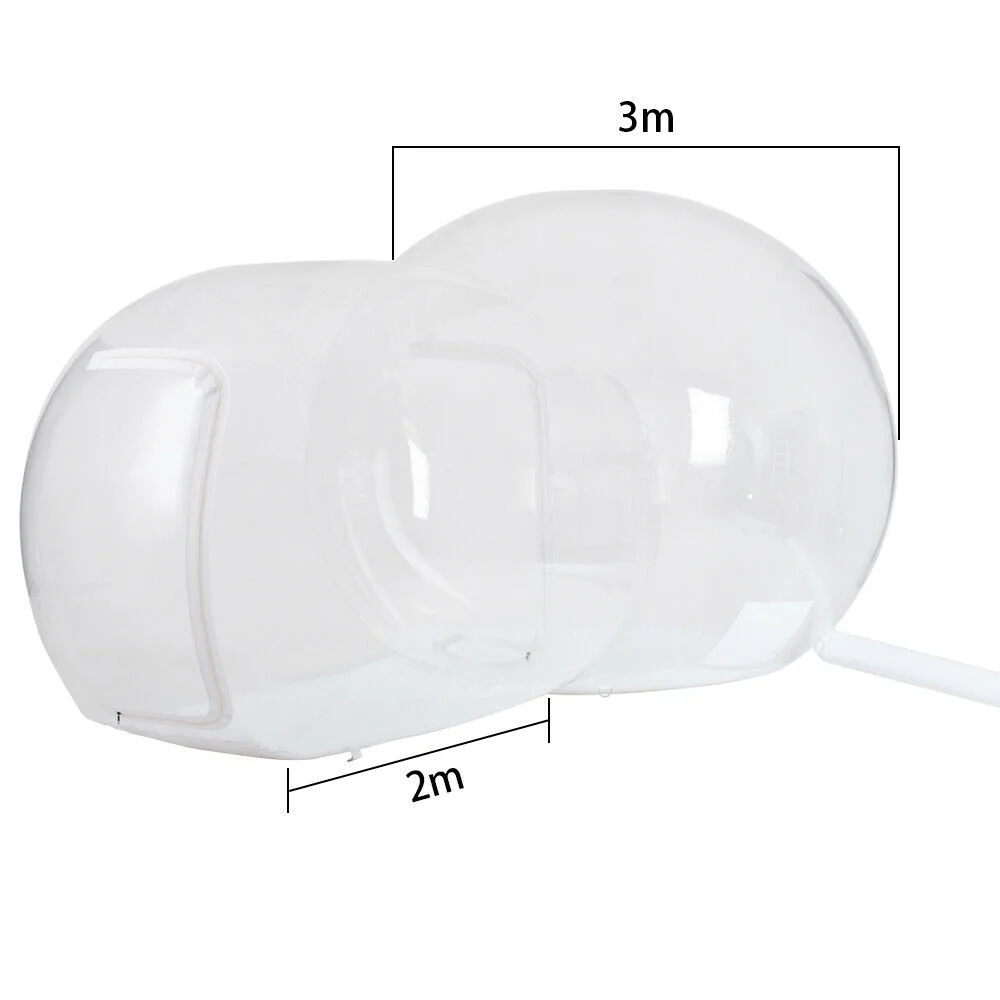 3m Inflatable PVC Clear Eco Dome Camping Bubble Tent Outdoor W/Blower 3M Inflatable Commercial Grade PVC Clear Eco Dome Camping Bubble Tent+Air Blower Clear Eco Dome Camping Tent Bubble Tent W/Blower