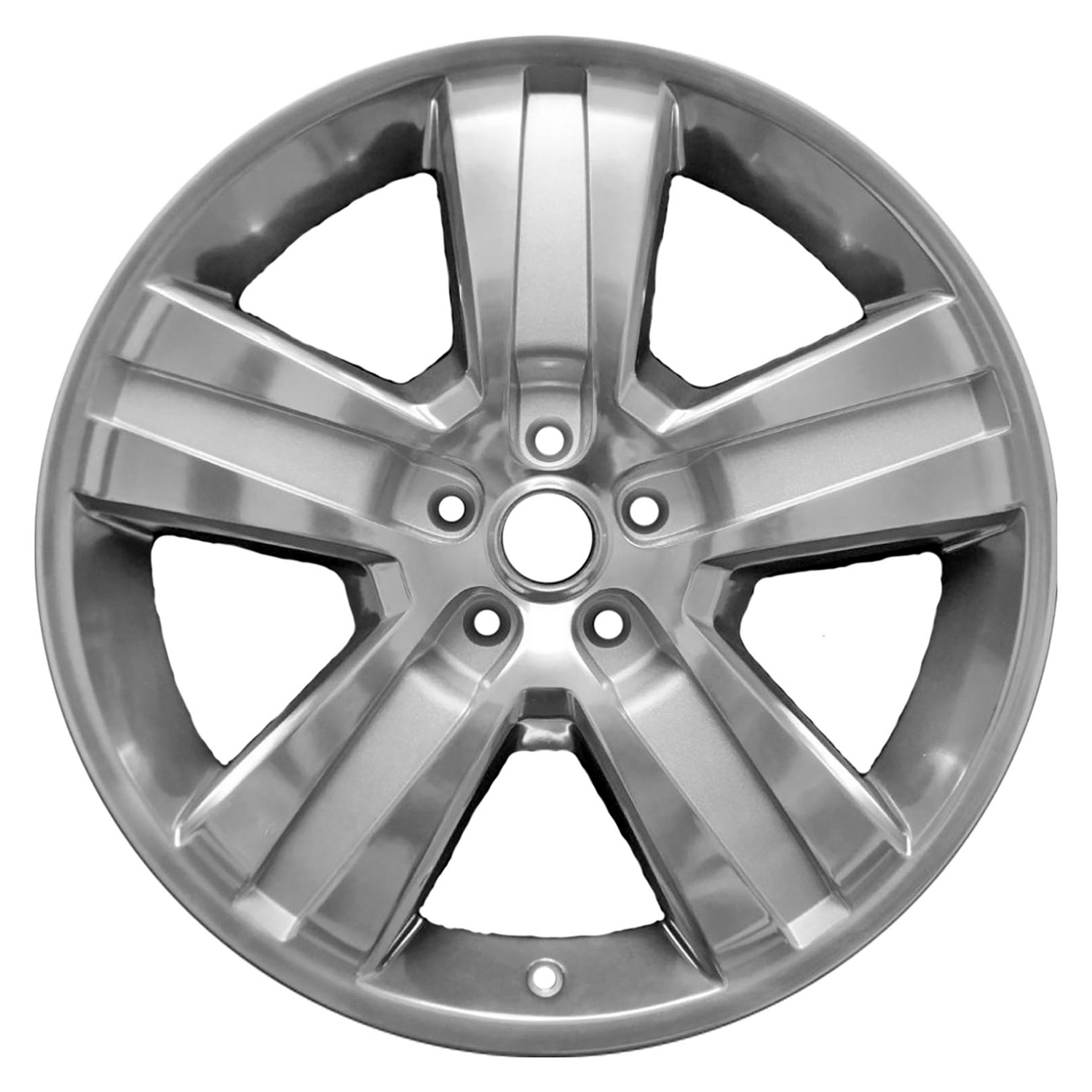 Pre-Owned Original Equipment  Polished and Painted Silver Aluminum Wheel 20 x 7.5 fits 2011-2012 Jeep Liberty (Good)