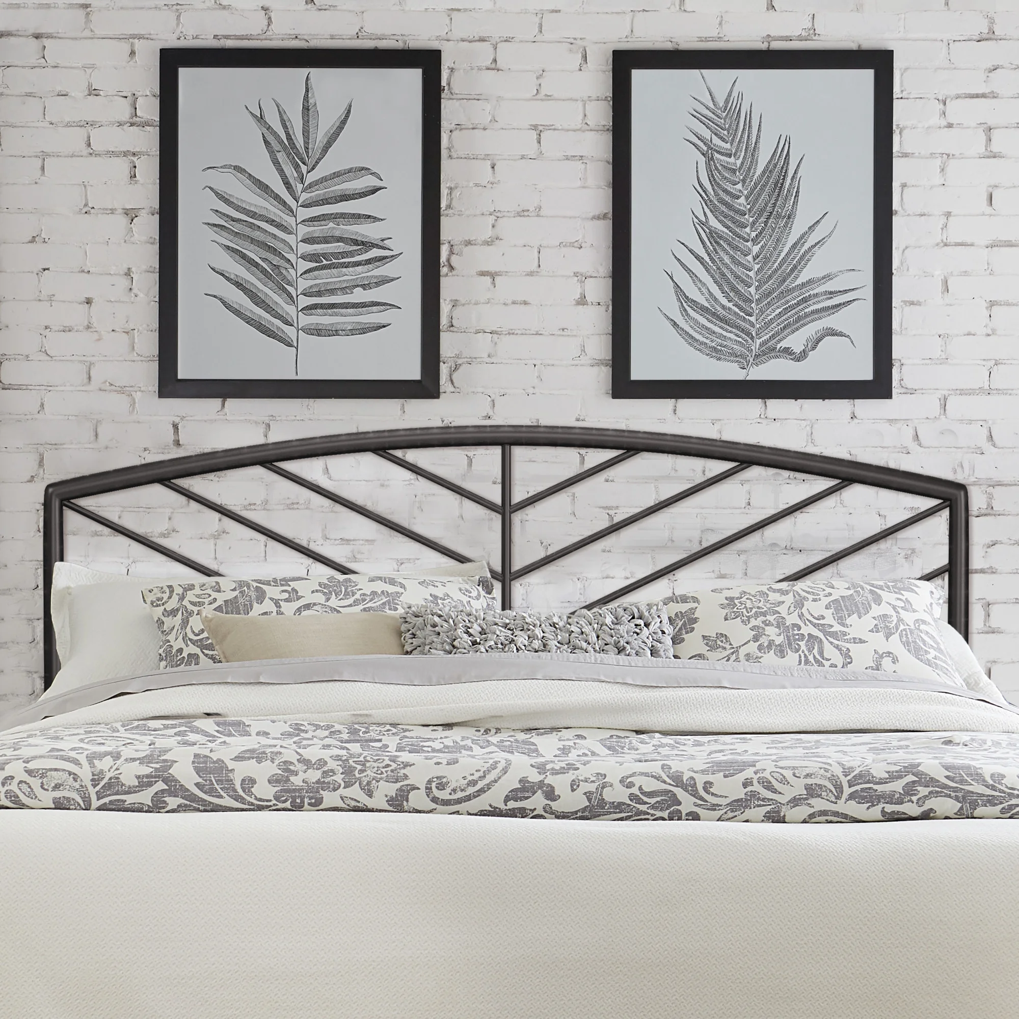 Hillsdale Furniture Essex Gray Bronze Metal King Headboard