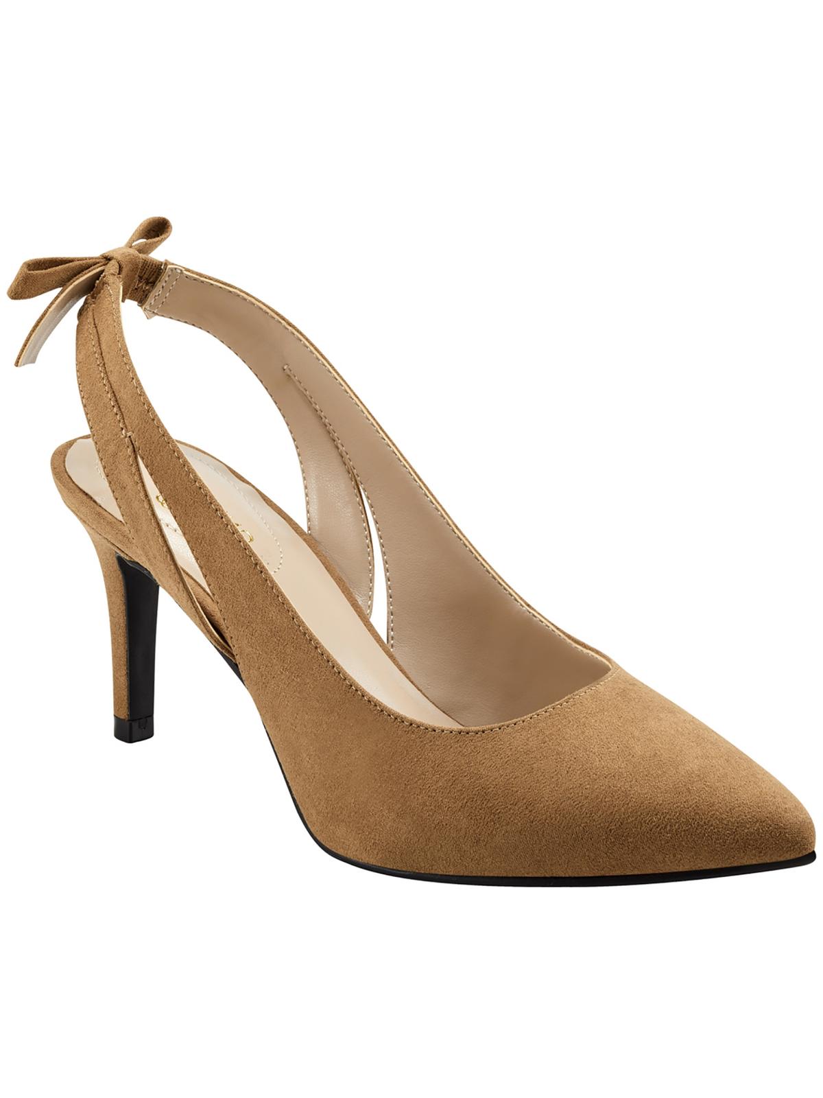 Bandolino Womens Gayel 2 Faux Suede Evening Slingback Heels