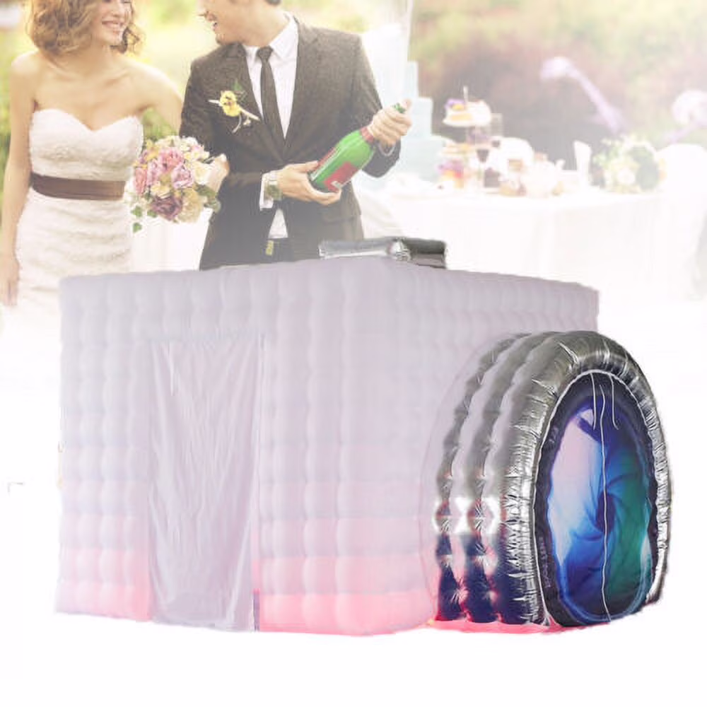 Inflatable Photo Booth Tent Camera Shape Wedding Tent with Blower 110V