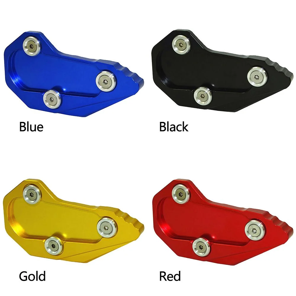New Side Stand Kickstand Motorcycle Parts Big Foot Pad Foot Extension Magnifying Pad Foot Extension Pad Side Kick Stand BLACK