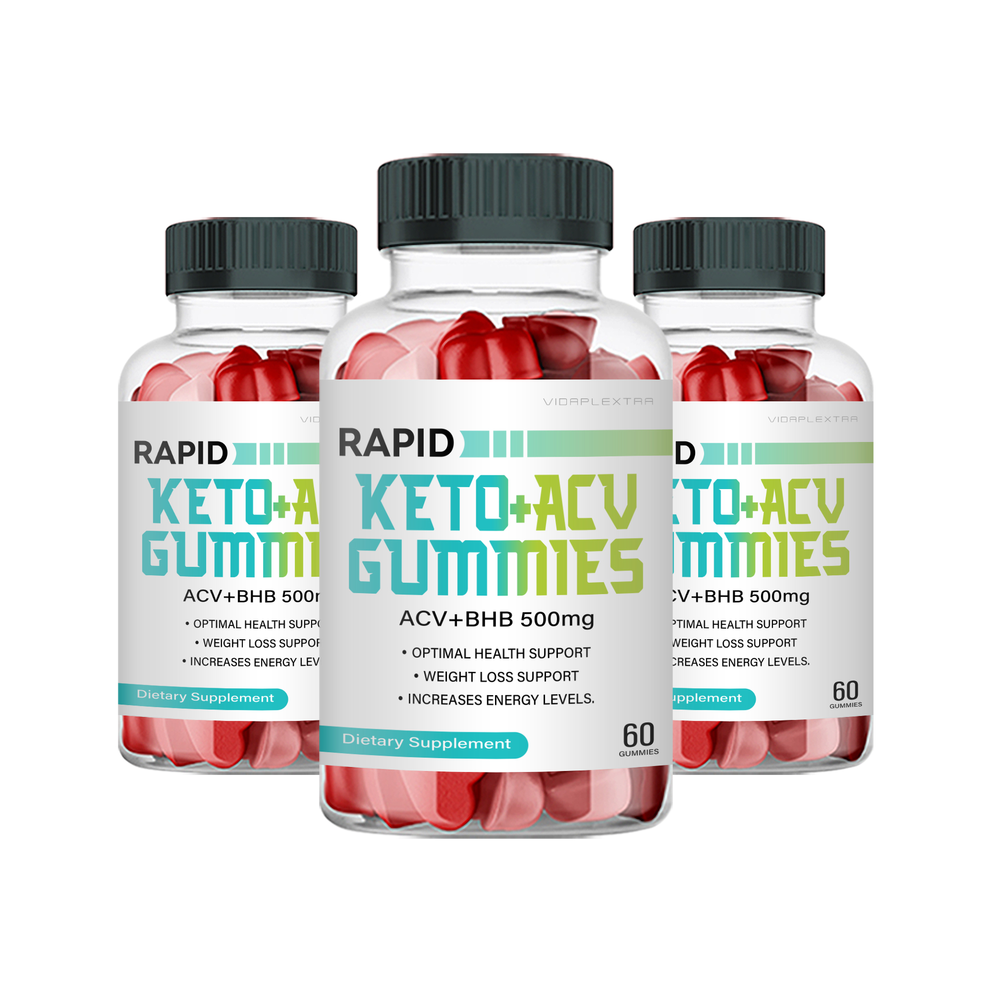 (3 Pack) Rapid Gummies - Rapid Keto+ACV Weight Loss Support Gummies