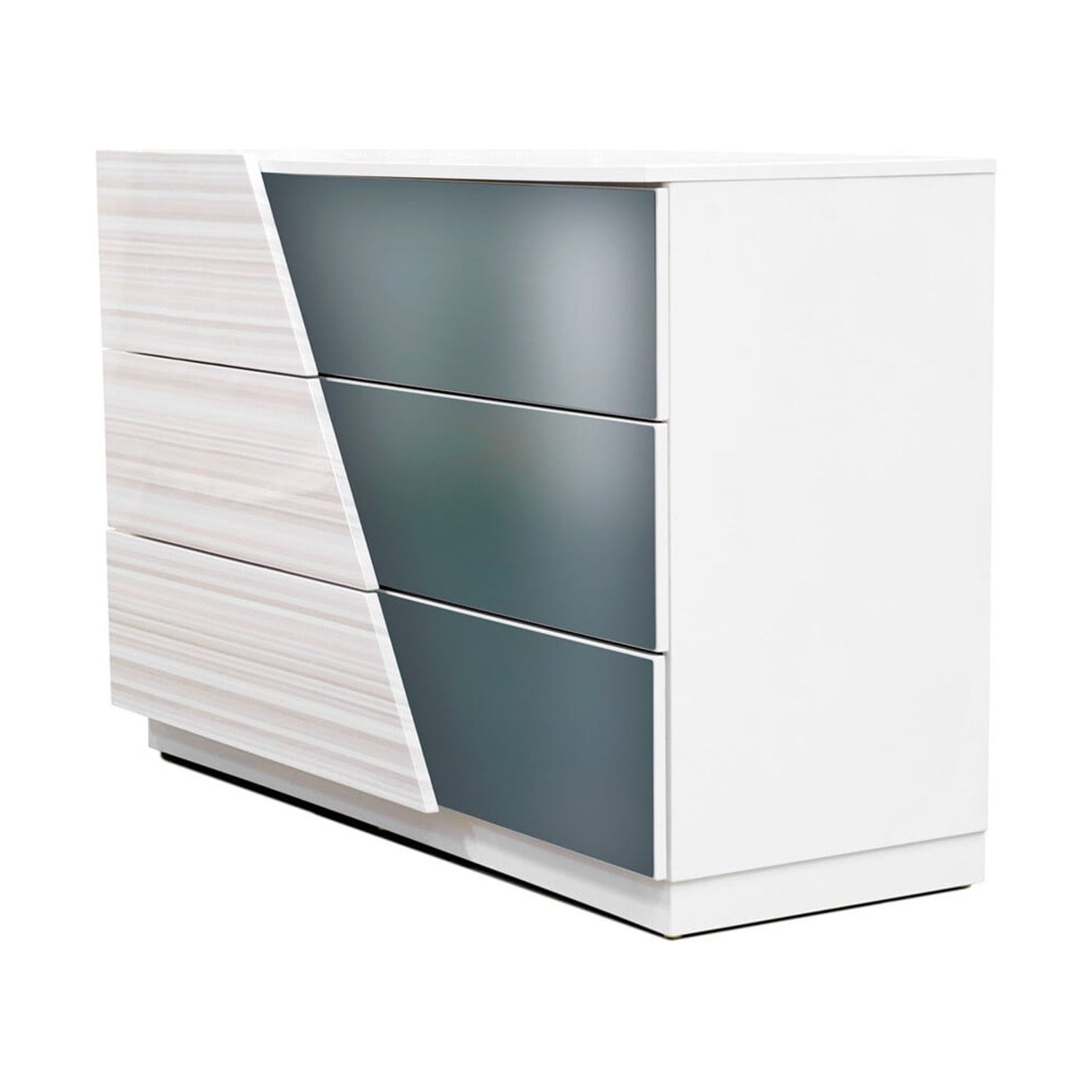 Best Master Manchester 5-Piece Wood Cal King Bedroom Set in Zebra/White