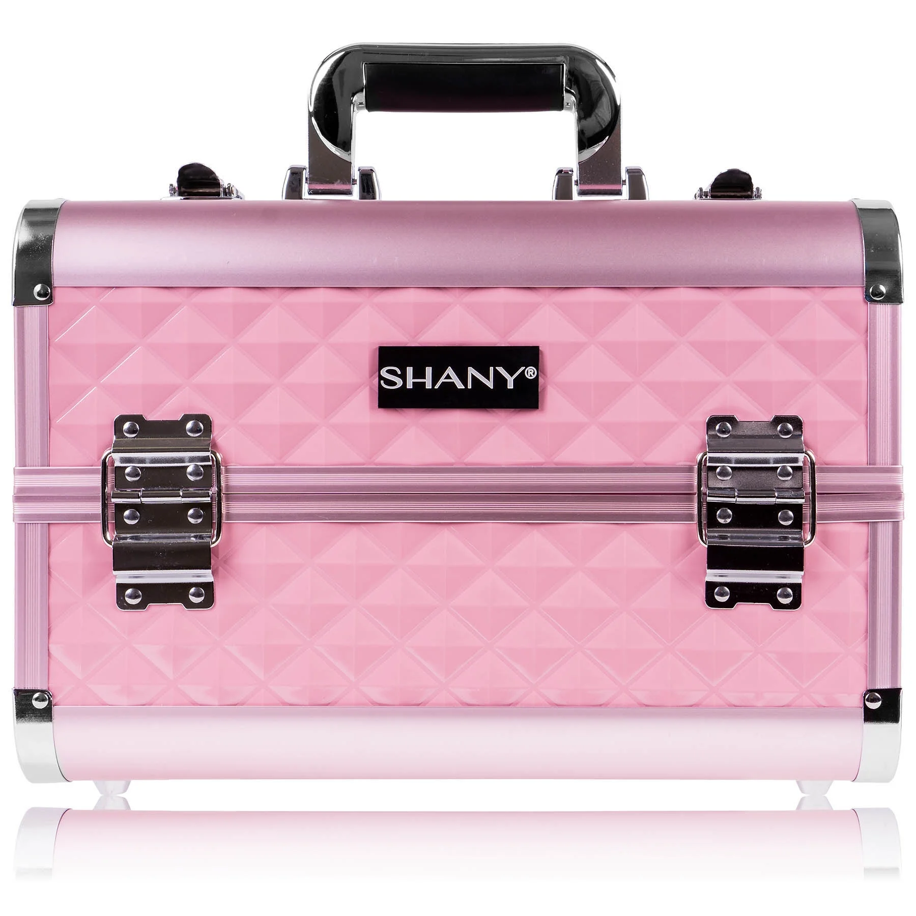 SHANY Fantasy Collection Makeup Artists Cosmetics Train Case - Pink diamond