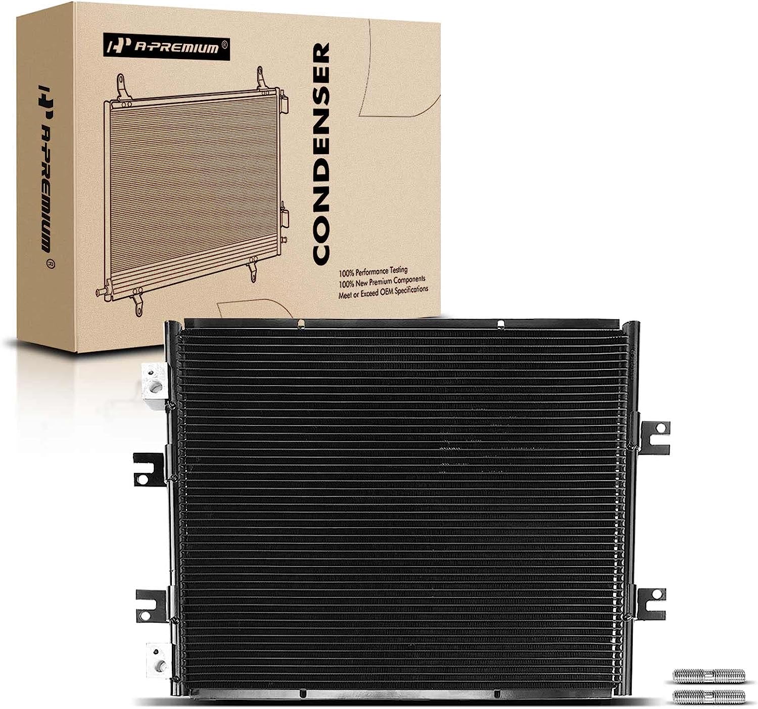 A-Premium Air Conditioning A/C Condenser Compatible with Ford LCF 2006-2010 & International Harvester CF500 CF600 2005-2007, V6 4.5L, Replace# 7-9126, 2589204C91