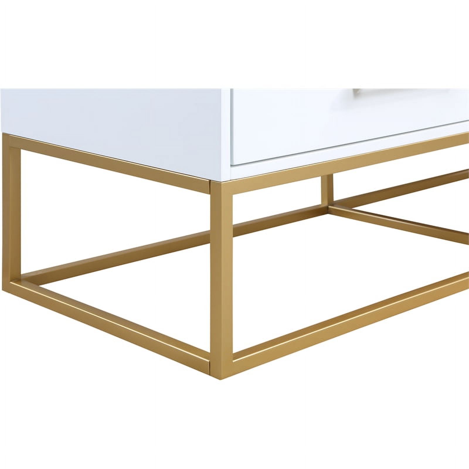 Meridian Furniture Maxine Dresser in Rich White Finish