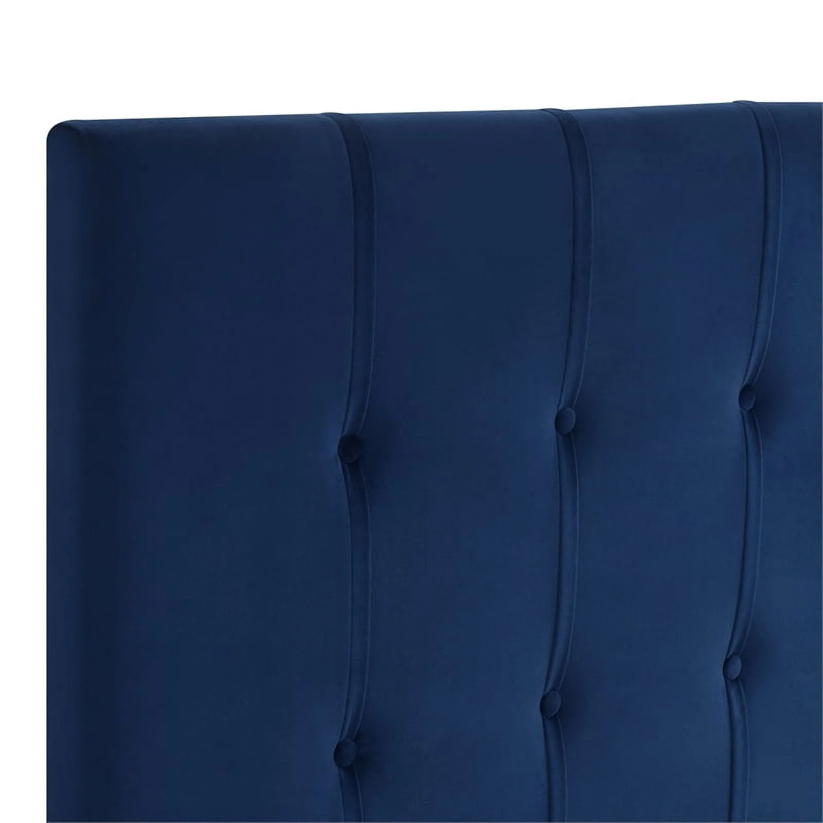 Regina Navy Blue Velvet Upholstered Queen Headboard