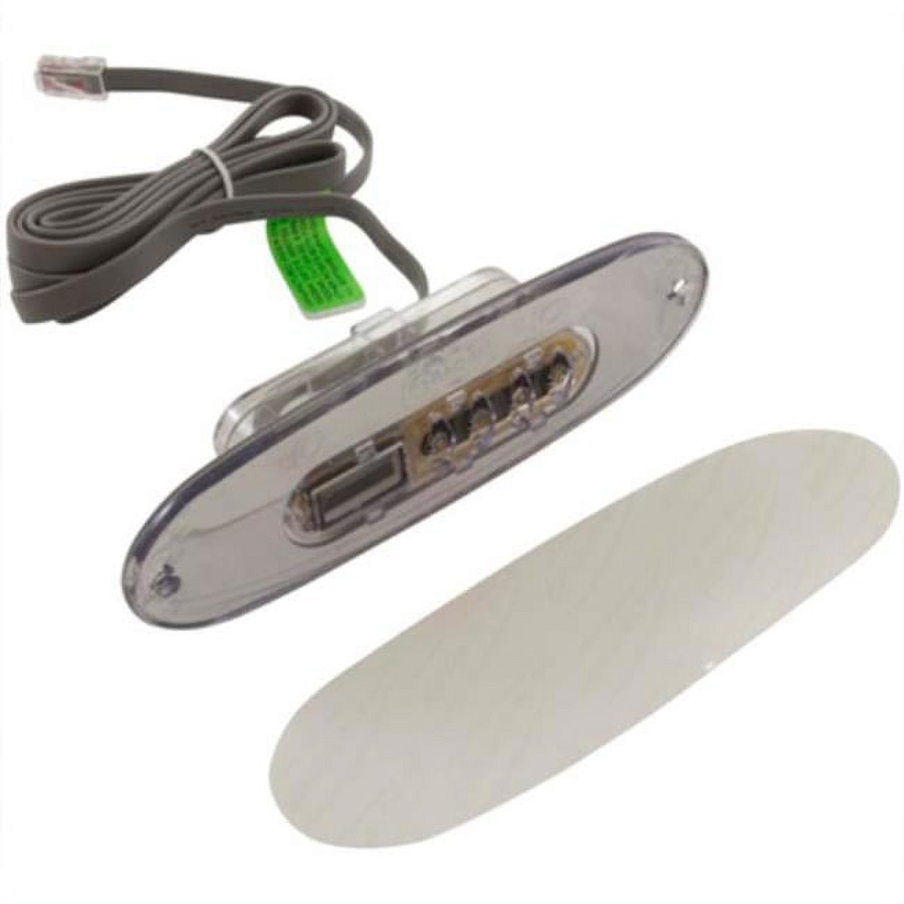 LCD No Overlay Oval VL260 4-Button Spaside Control Panel, Clear Bezel