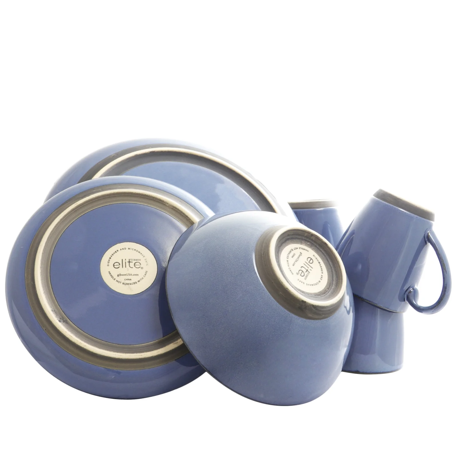 G16-Piece Dinnerware Set, Blue