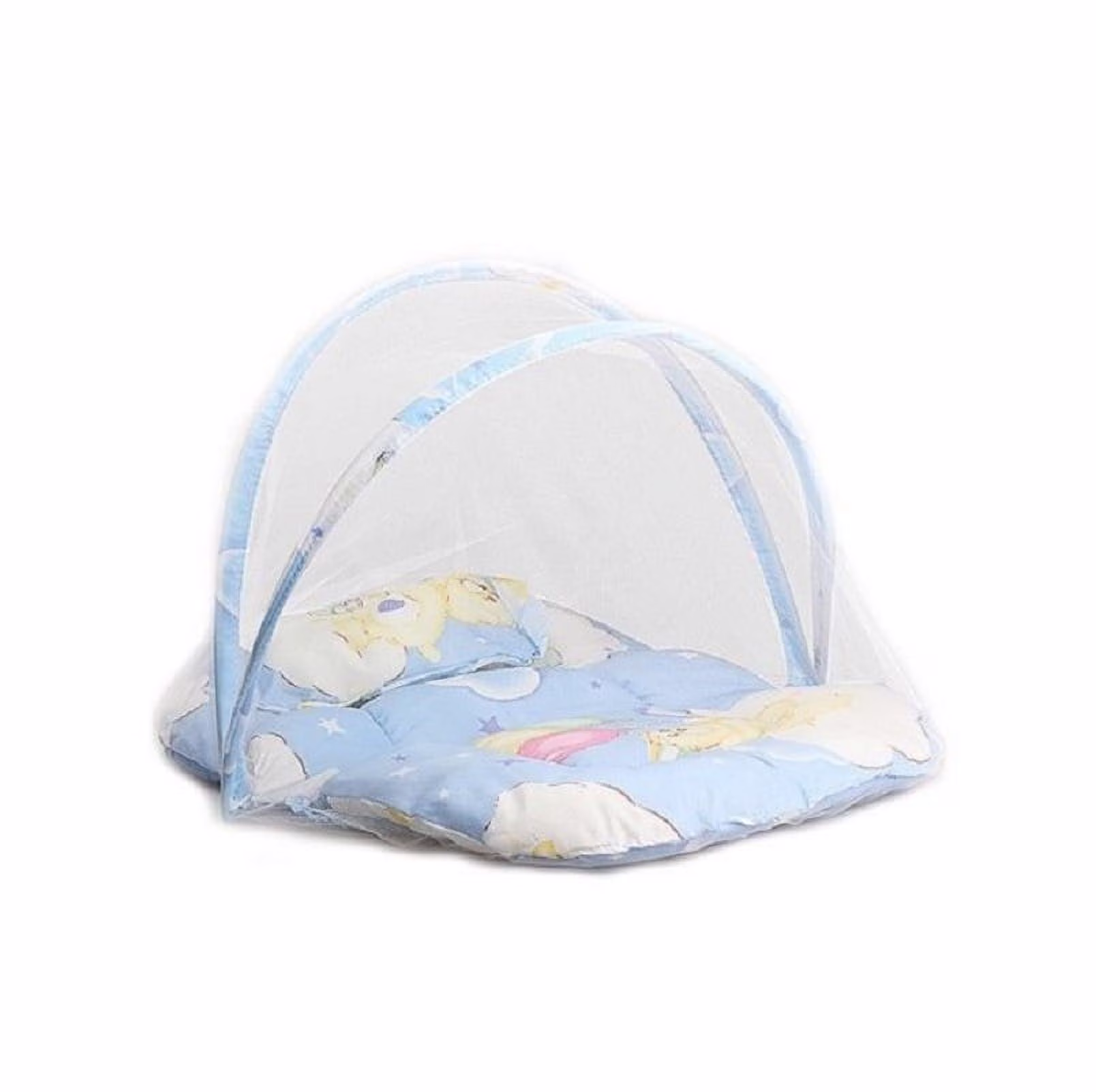 Portable Foldable Mosquito Net Baby Kids Infant Mesh Cradle Bed Cover Dot Zipper Canopy Insect Tent Crib Travel