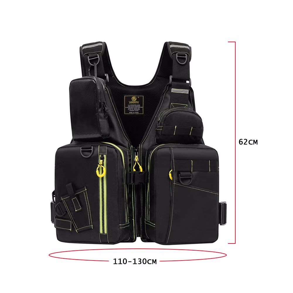 JARUSITE Fishing Multiple Pockets Floatation Vest Adults