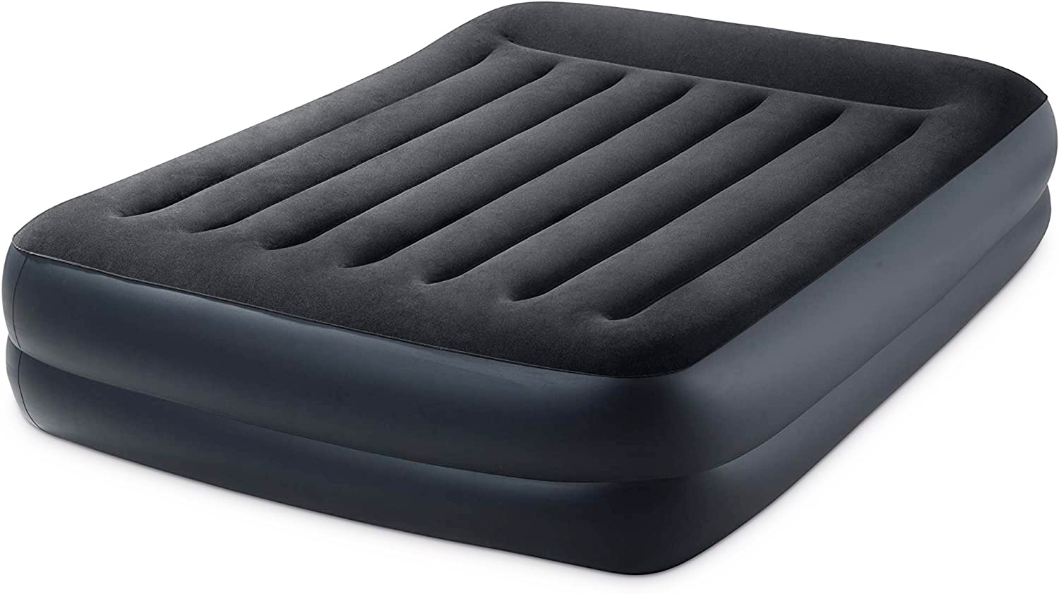 Internal Electric Pump Air Mattress - Standard Series Pillow Rest Raised Airbed(Navy)