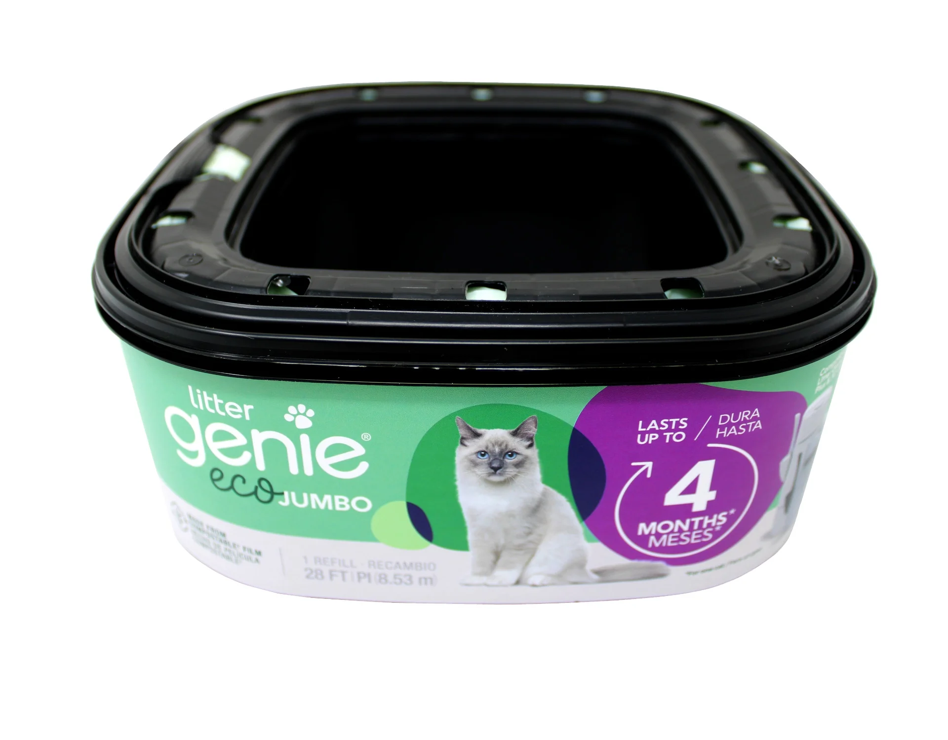 Litter Genie Jumbo Eco refill 28ft, 4 months - 3 Pack