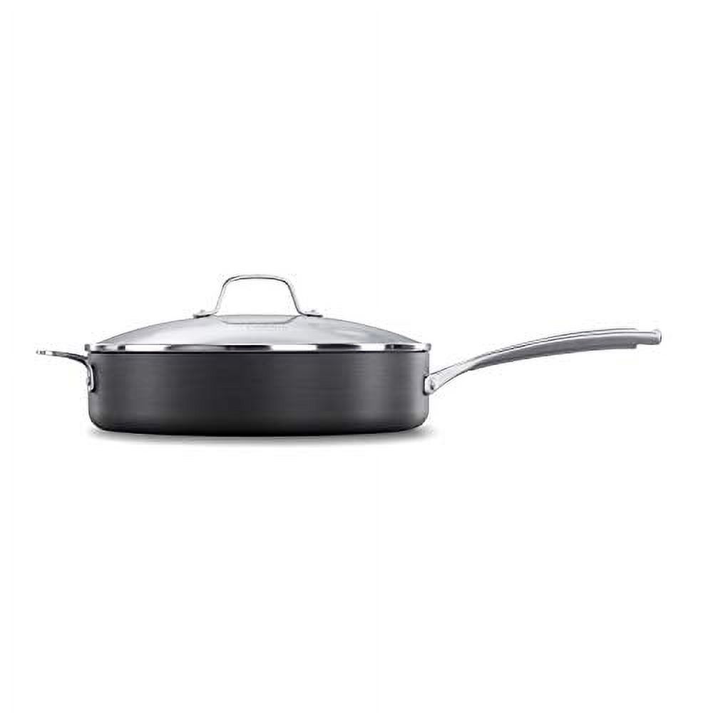 Used Calphalon Classic Nonstick Saute Pan with Cover, 5 Quart, Grey