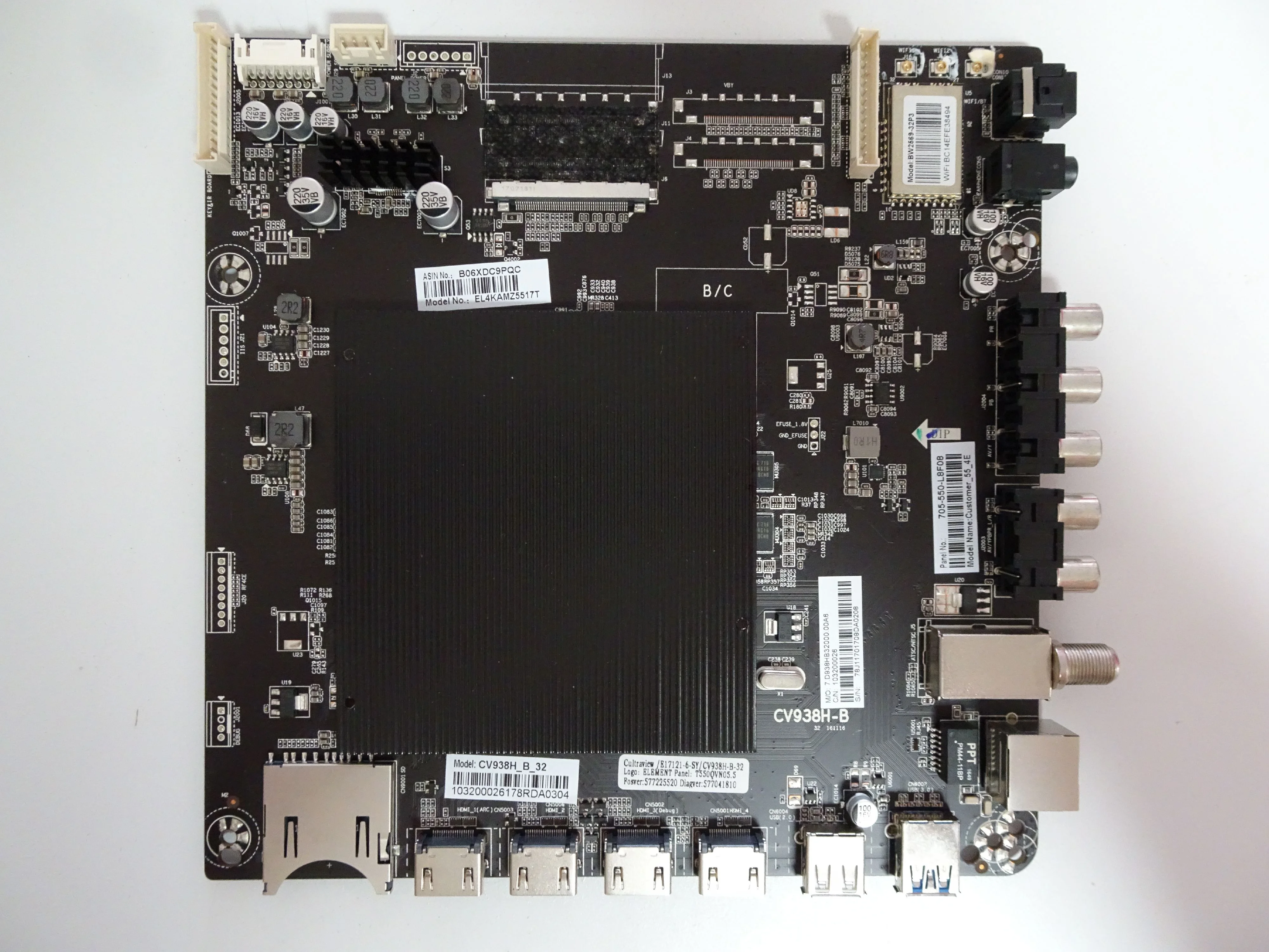 Element EL4KAMZ5517T Main Board (CV938H-B, 78J1170) E17121-6-SY